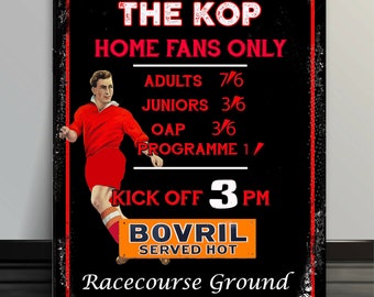 Wrexham  Ground Football Fans vintage Metal Sign EB50