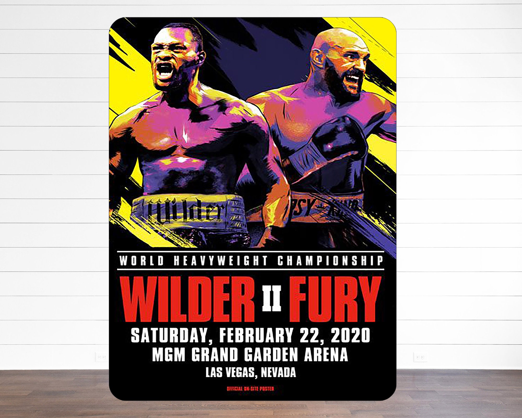 Tyson Fury V Dontay Wilder 2 Fight Boxing Metal Sign Poster RS285