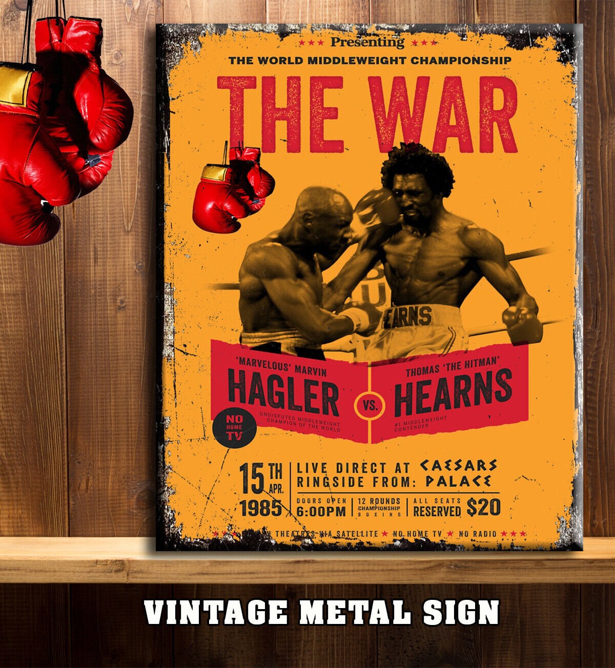  Hagler VS Hearns Boxing Poser: Posters & Prints