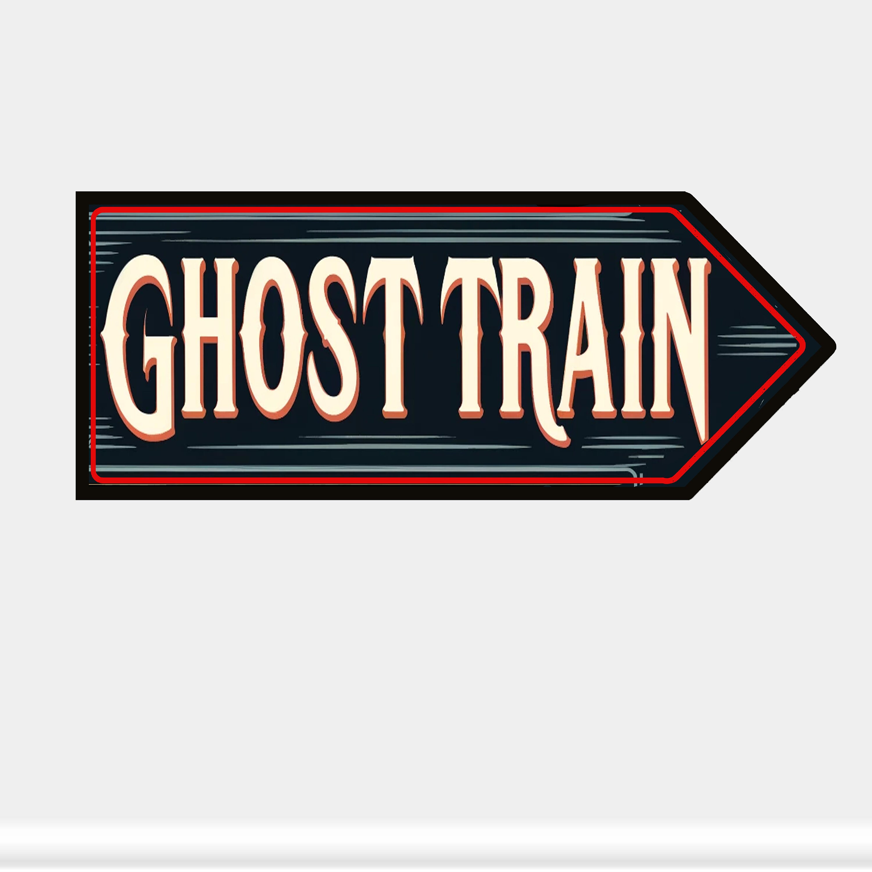 Fairground Ride Ghost Train Novelty Gift Home Vintage Style Metal