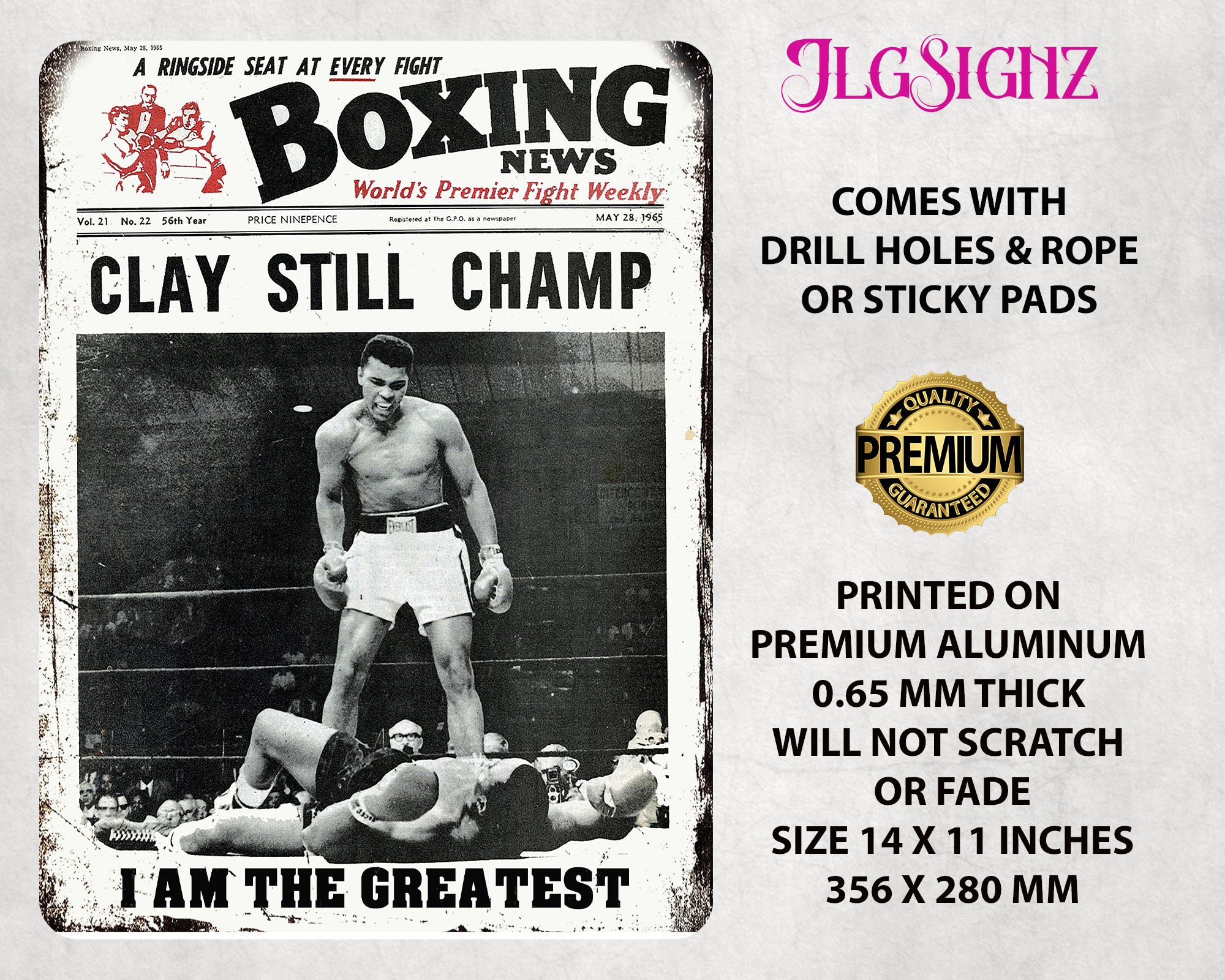 モハメド・アリ カシアス・クレイ I Am The Greatest Boxing メタル