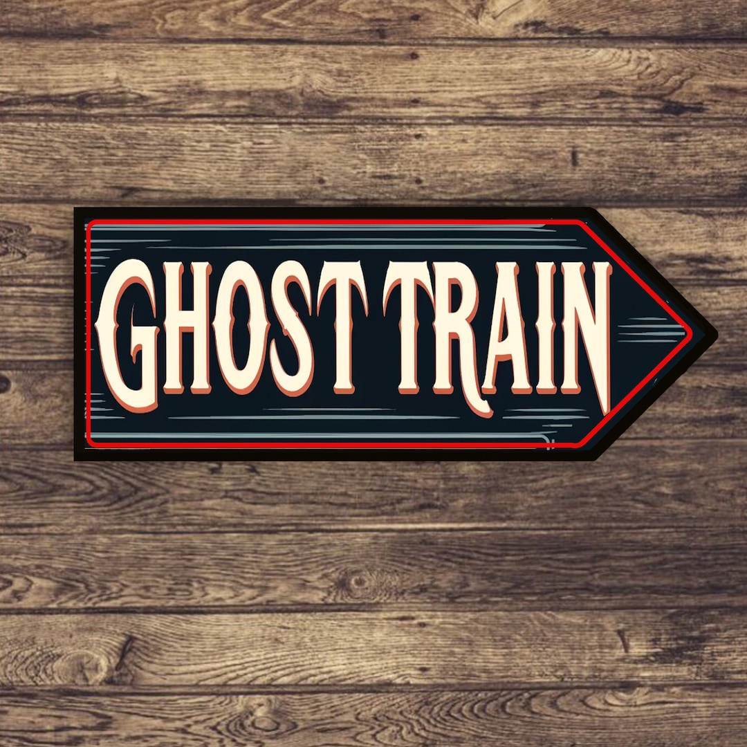 Fairground Ride Ghost Train Novelty Gift Home Vintage Style Metal