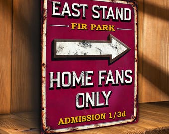 Motherwell Ground Football Home Fans Vintage Metal Sign Retro Match Day Stadium Footie Supporter Dad Birthday Father's Day Gift HF45