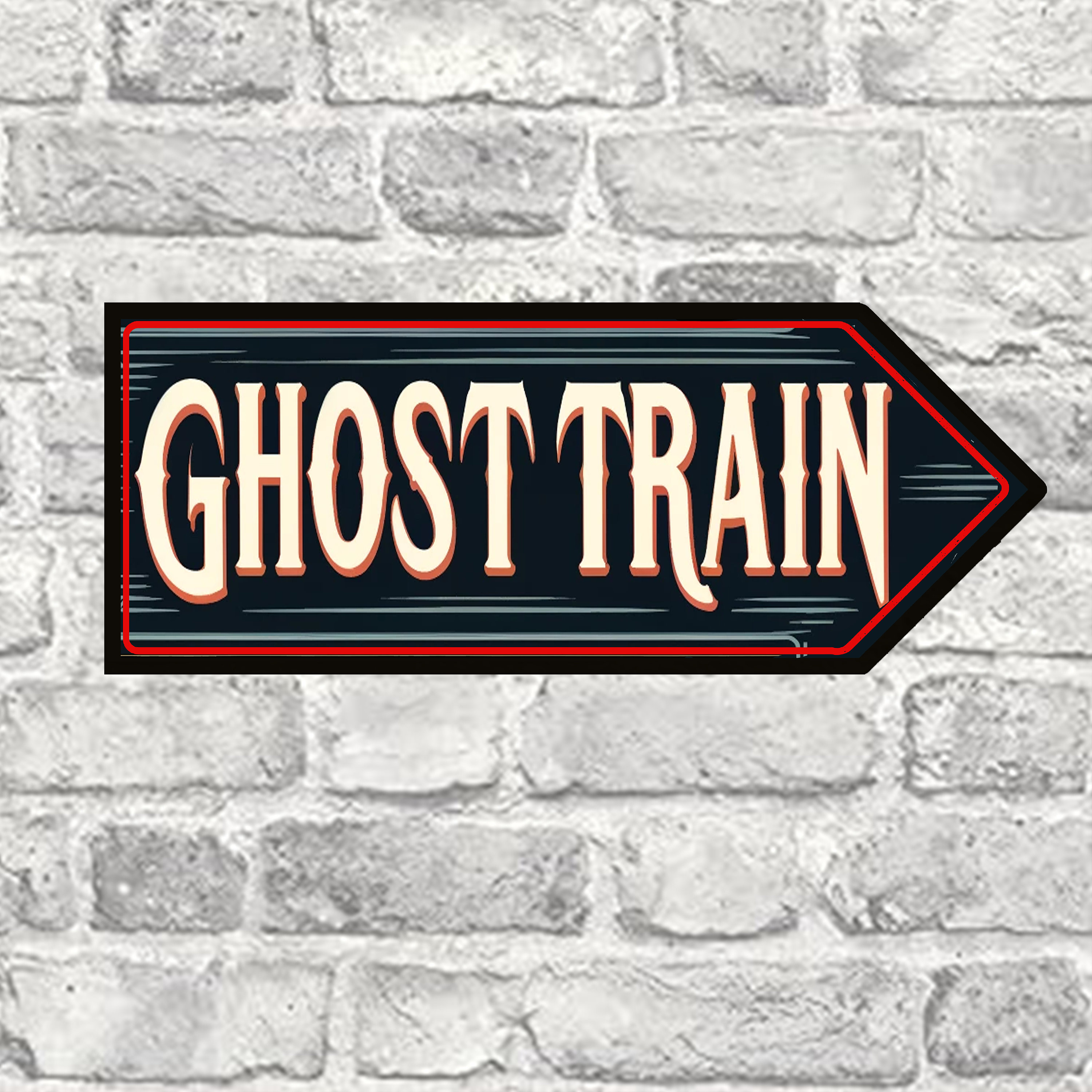 Fairground Ride Ghost Train Novelty Gift Home Vintage Style Metal
