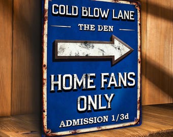 Millwall Ground Football Home Fans Cartello in metallo vintage Retro Match Day Stadium Footie Supporter Papà Compleanno Festa del papà Regalo HF44