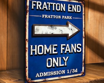 Portsmouth Ground Football Home Fans Vintage Metal Sign Retro Match Day Stadium Footie Supporter Dad Birthday Father's Day Gift HF51