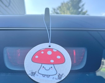 Car Freshener, deodorizer for small space, with lovely scents, mushroom design