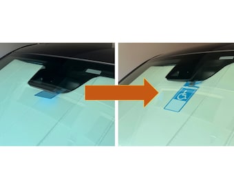 Parking Placard Holder for handicap or other hanging tags