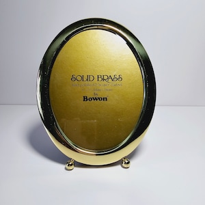 Vintage Brass Oval Frame