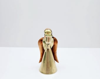 Vintage Brass & Cooper Angel Candleholder