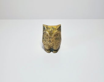 Vintage Brass Owl Figurine