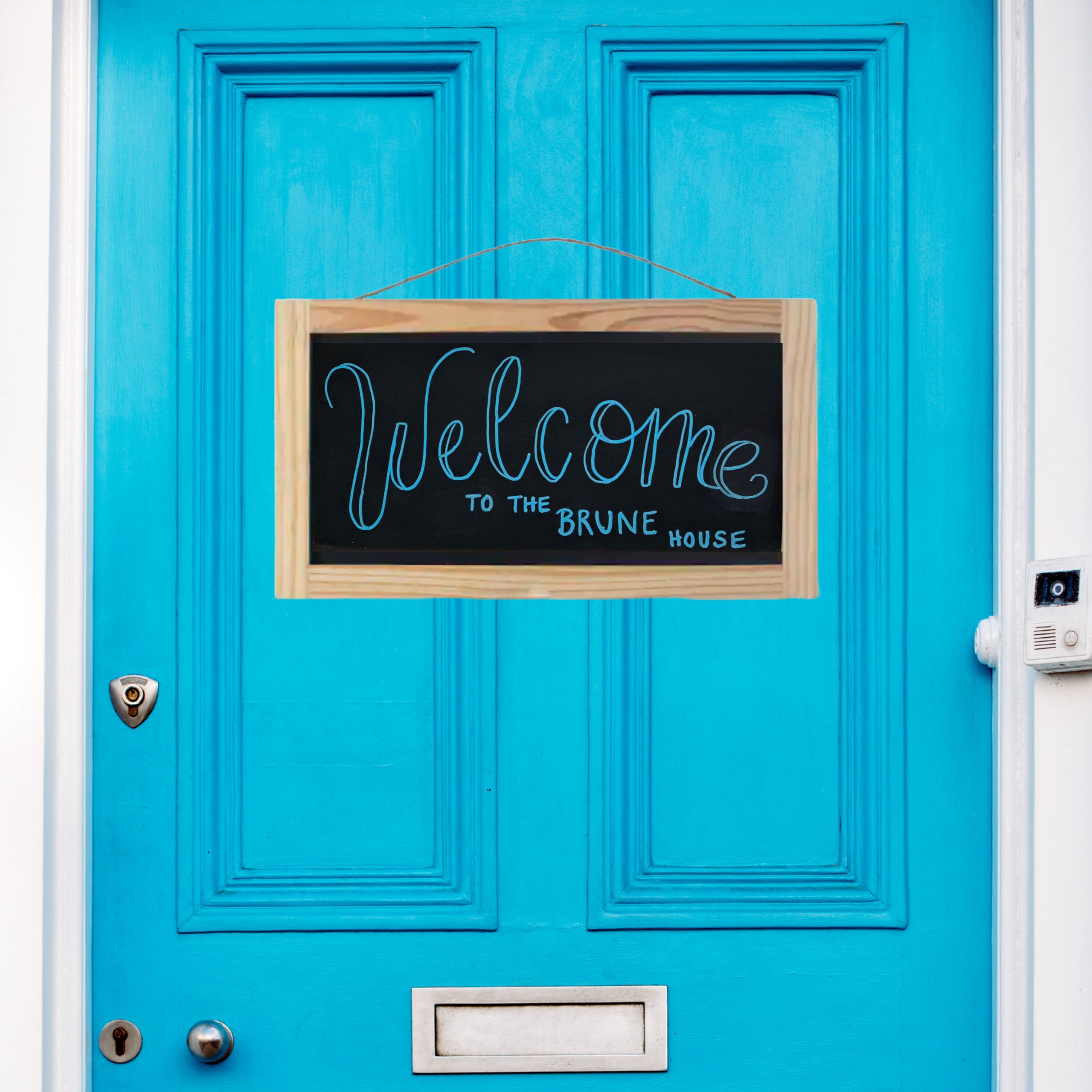 Custom 18x10 Chalkboard Hanging Sign Wedding Home Etsy