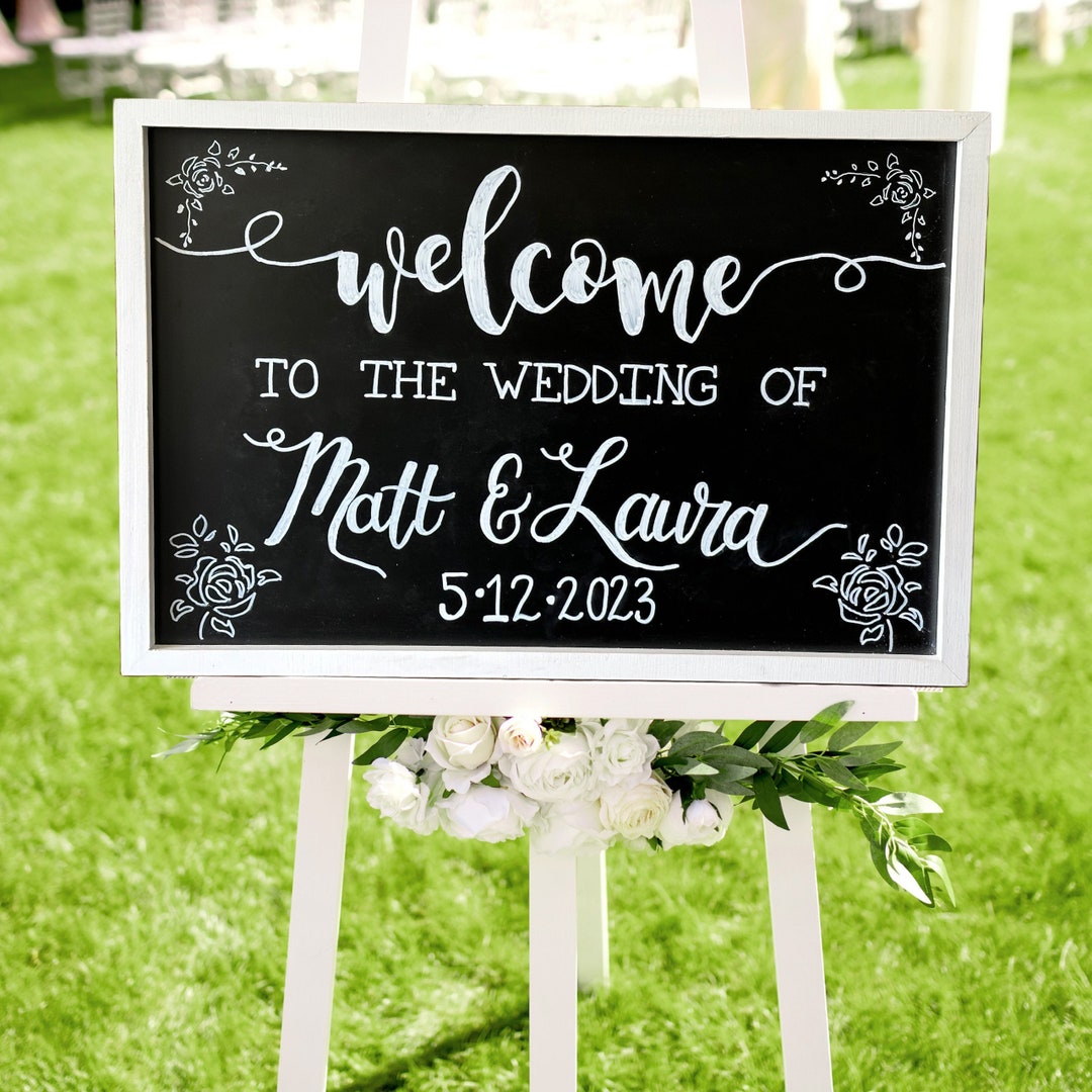 Custom Large Chalkboard Sign, 24x18 Wedding, Rehearsal Dinner