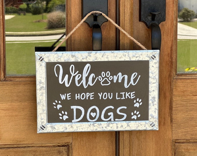 Personalized Galvanized Framed Chalkboard Sign | Back to School, Home Decor, Pregnancy Announcement, Dogs/Cats Welcome, Wedding, Custom Gift