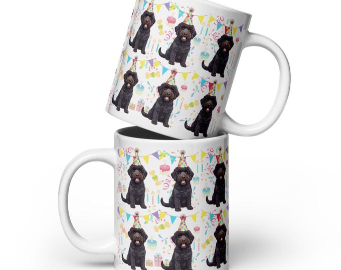 Doodle Dog Ceramic Mug, 11oz, 15oz, 20oz - Gift for Dog Lovers, Pet Owner, Coffee Lover, Birthday, Anniversary, Celebration Mug