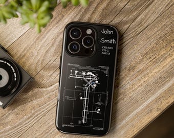 Aviation Phone Case, Phone Case with Planes, Airport, Airplane, Aircraft, Best Gift for Aviation Lovers