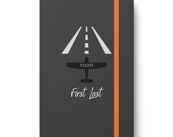 Personalized Gift Airplane Notebook Journal Personalized Gift for Pilot Gift Aviation Notebook Gift For Him Personalized For Her