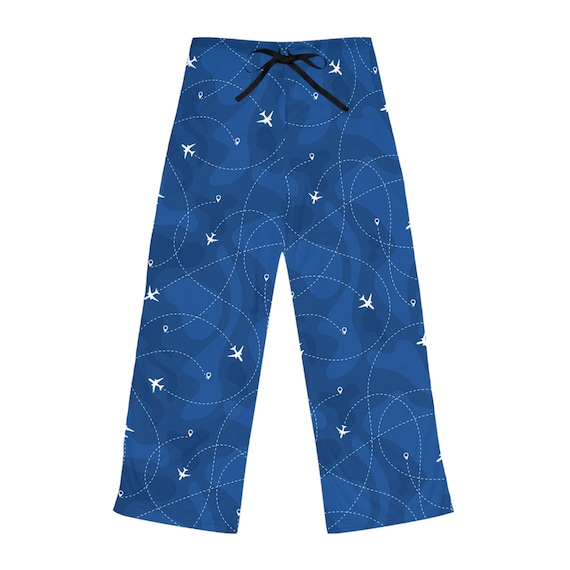 Airplane Womens Pajama Pants Aviation Themed Sleepwear for Women Pilot Pajamas Cute Airplane Pjs Gift for Aviation Lover Airplane Pants Etsy