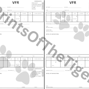 Lista de verificação do piloto VFR Download digital Presentes essenciais da aviação para estudantes Pilotos Ferramentas de treinamento Presentes exclusivos para pilotos Entusiasta da aviação