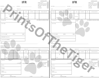 IFR Pilot Checklist Digital Download Essential Aviation Gifts For Student Pilots Training Tools Unique Pilot Gifts Aviation Enthusiast