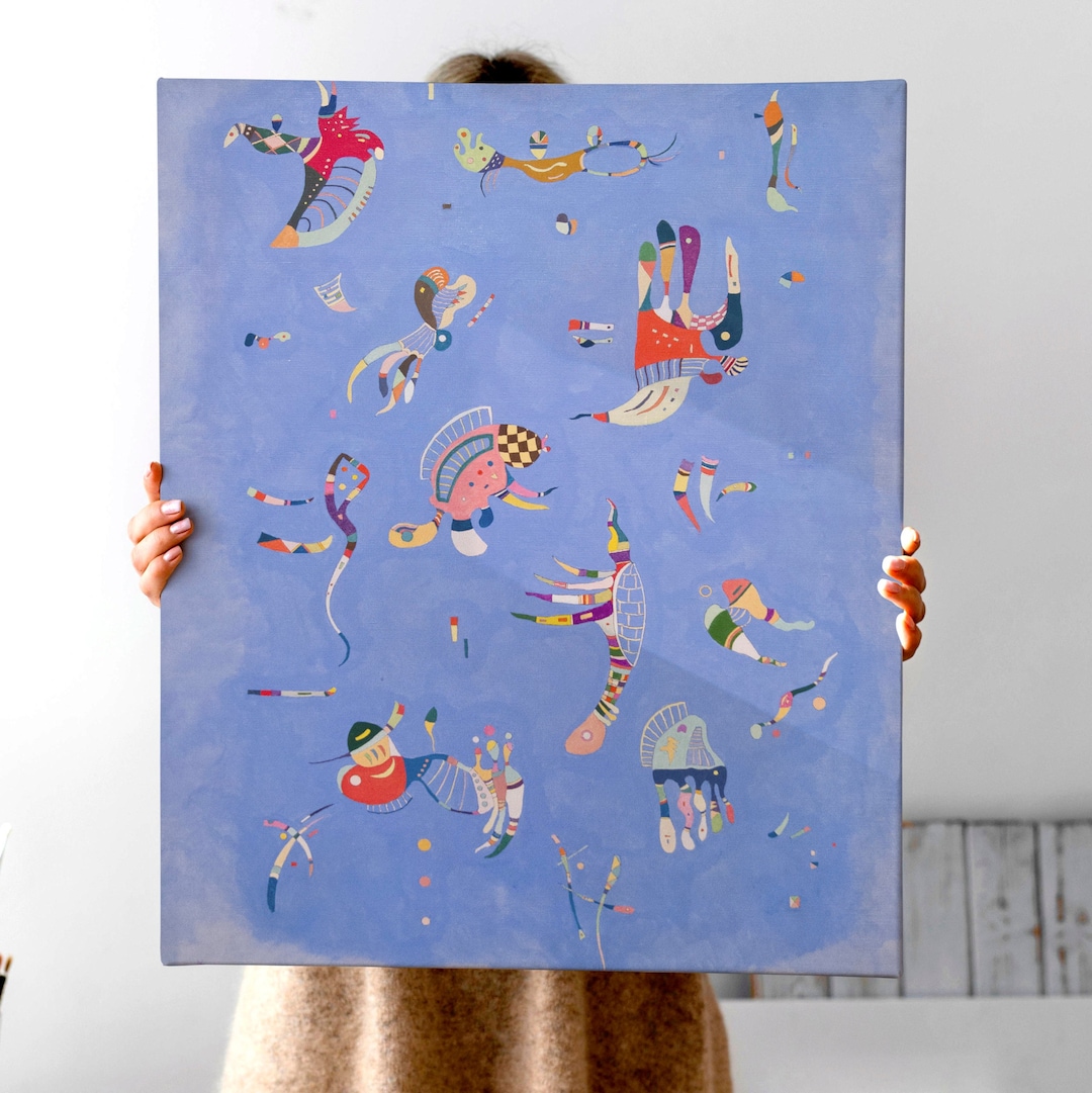 Wassily Kandinsky Sky Blue Canvas Wall Art Print Sky Blue Poster Giclee