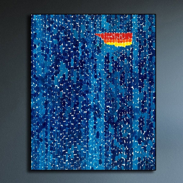 Starry Night and the Astronauts 1972 Canvas Wall Art Alma Thomas Canvas Print Retro Reproduction Large Wall Art Home Decor