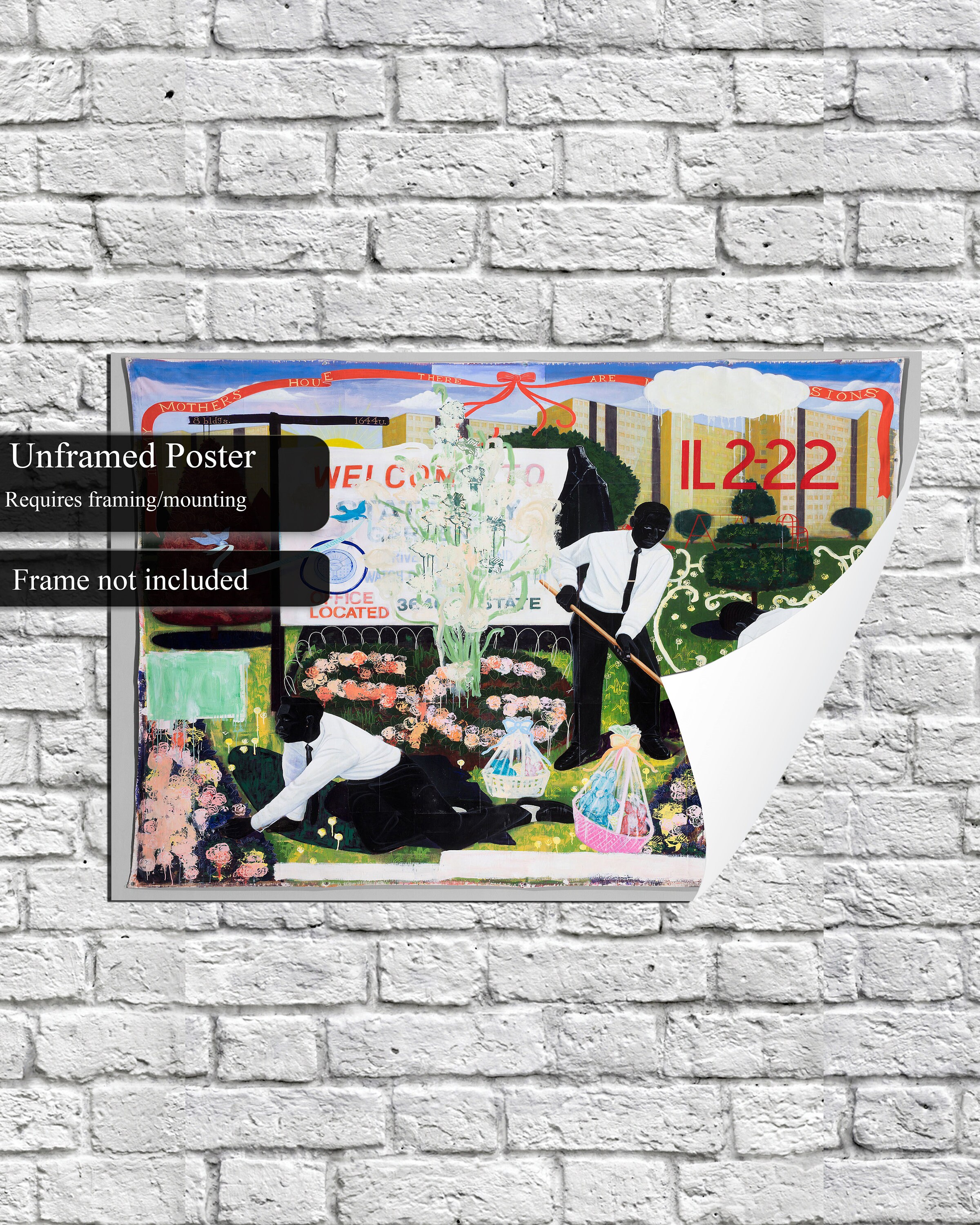 Many Mansions 1994 Kerry James Marshall Canvas Wall Art Print