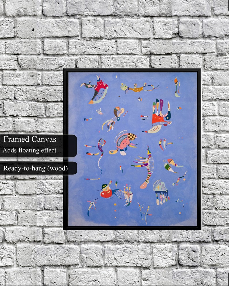 Wassily Kandinsky Sky Blue Canvas Wall Art Print Sky Blue Etsy