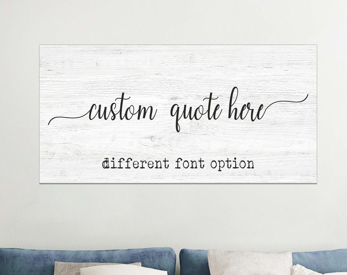 Custom Quote Text Canvas Wall Decor Make Your Own Personalized Canvas Bedroom Signs Family Wall Art Write On Canvas