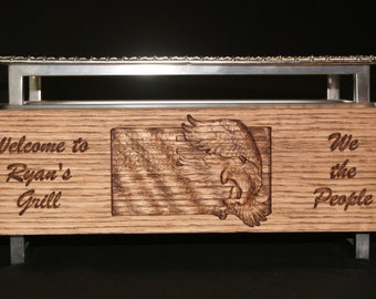 Patriot personalized hibachi grill