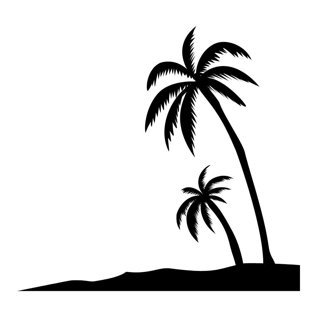 Tropical Palm Tree Silhouette | Digital Download for Creative Projects ...