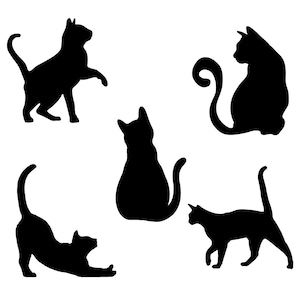 Silhouette de chat à télécharger