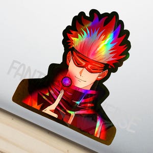 Holographic anime Stickers / Anime Car Sticker / Waterproof Anime Decal