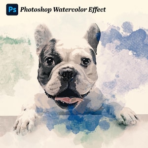 Filtro de acuarela de Photoshop con un solo clic - Efecto de acuarela de Photoshop - Efecto fotográfico de acuarela