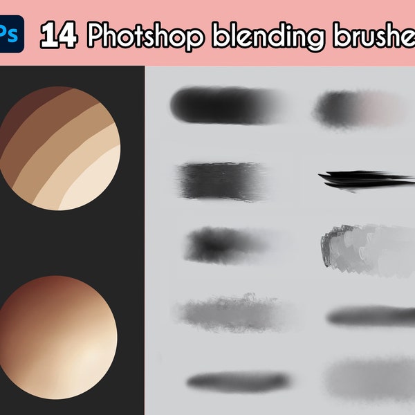 14 BLENDING tools for Photoshop (Smudge tools) + Skin tones tutorial PSD
