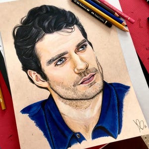 Henry Cavill Bleistift Porträt - Fanart