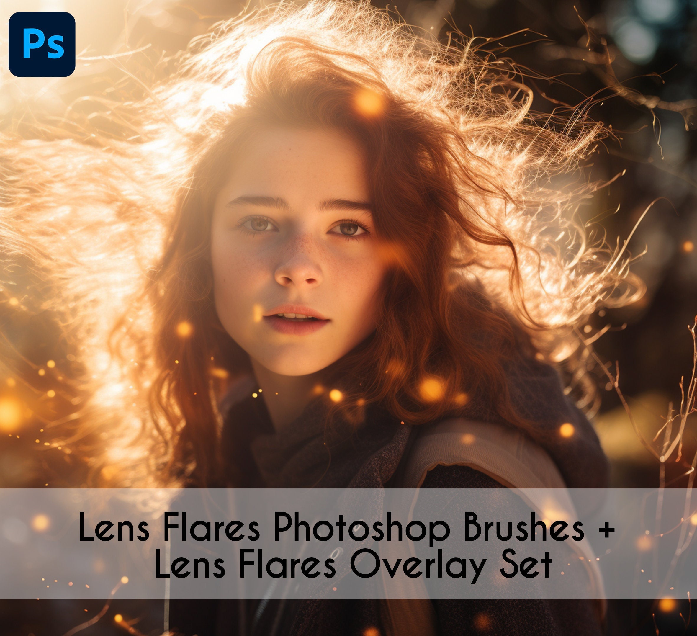 15 Lens Flares Brushes 100 Lens Flares Overlay Set Etsy