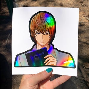 Holographic anime Stickers / Anime Car Sticker / Waterproof Anime Decal