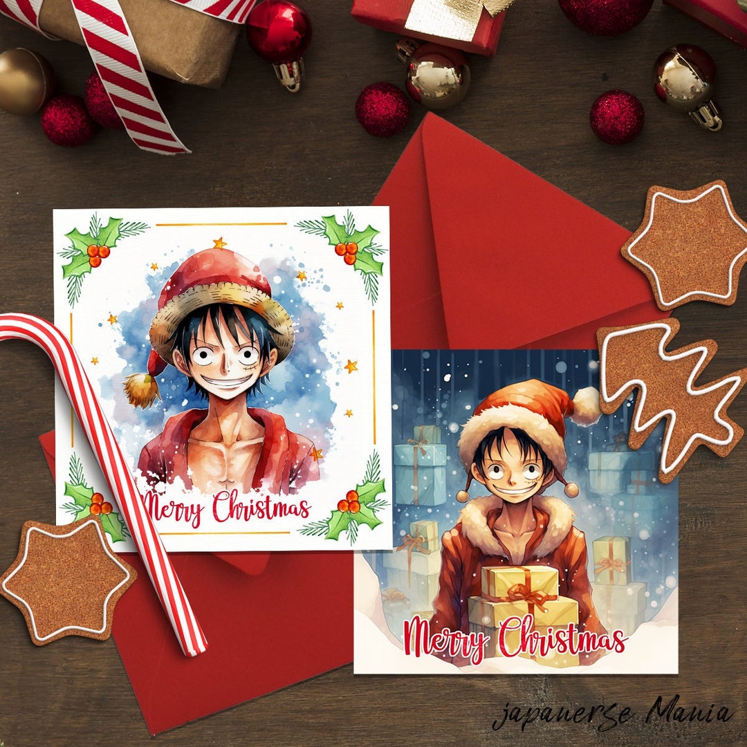 Anime Manga Merry Christmas Card Japanese Anime Christmas - Etsy