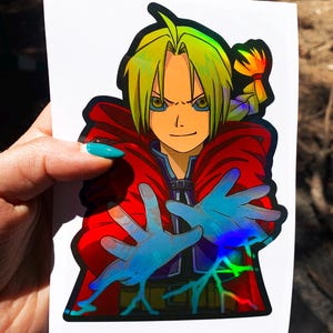 Holographic anime Stickers / Anime Car Sticker / Waterproof Anime Decal