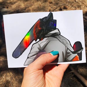 Holografische animestickers / anime-autosticker / waterdichte animesticker