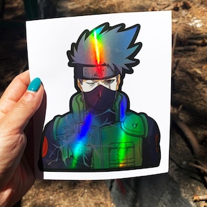 Pegatinas holográficas de anime / Pegatinas de anime para coche / Calcomanías de anime impermeables