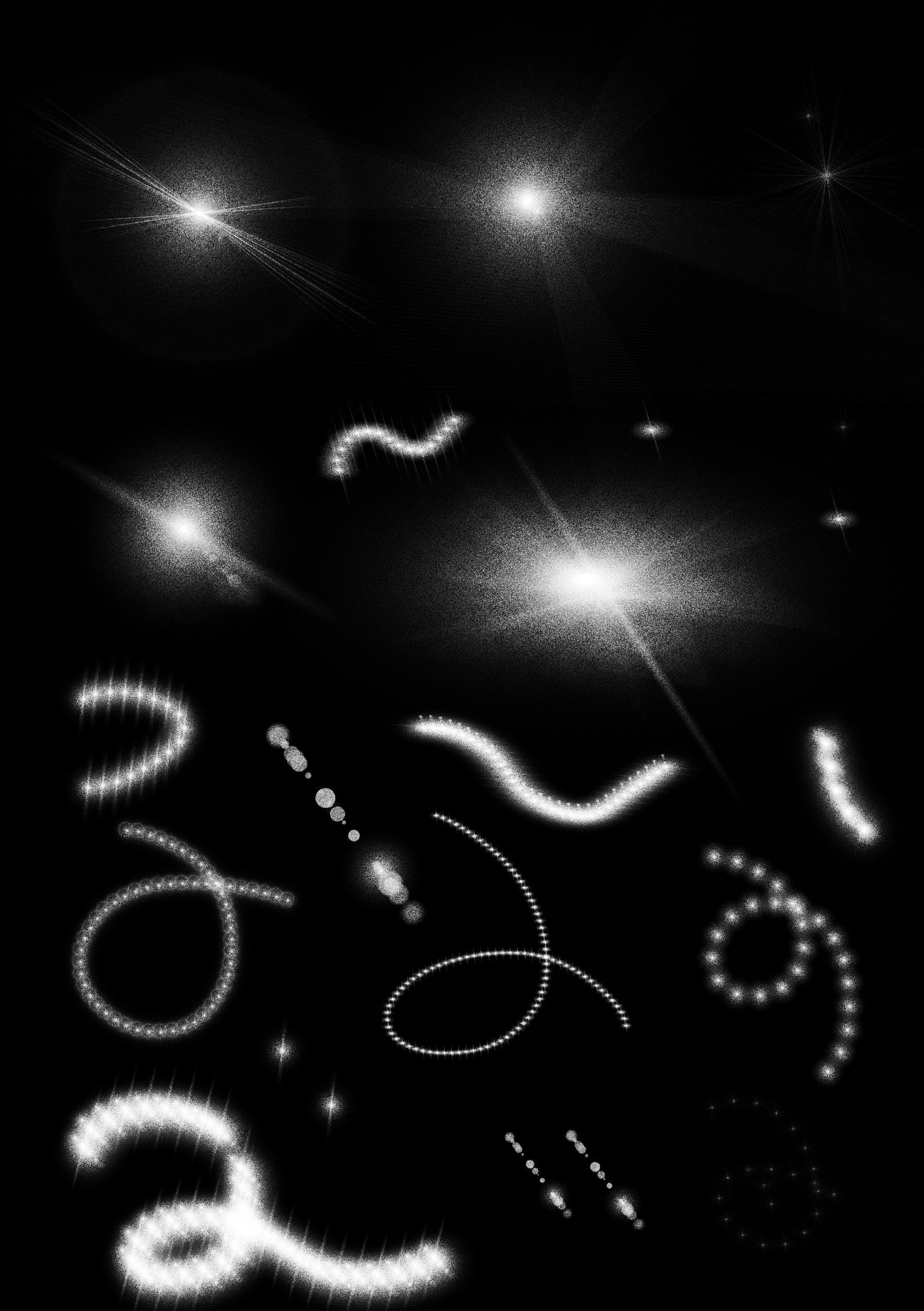 15 Lens Flares Brushes 100 Lens Flares Overlay Set Etsy