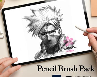 31 Photoshop-potloodpenselen - Photoshop-schetspenselen - Clip Studio Paint-potloodpenselen