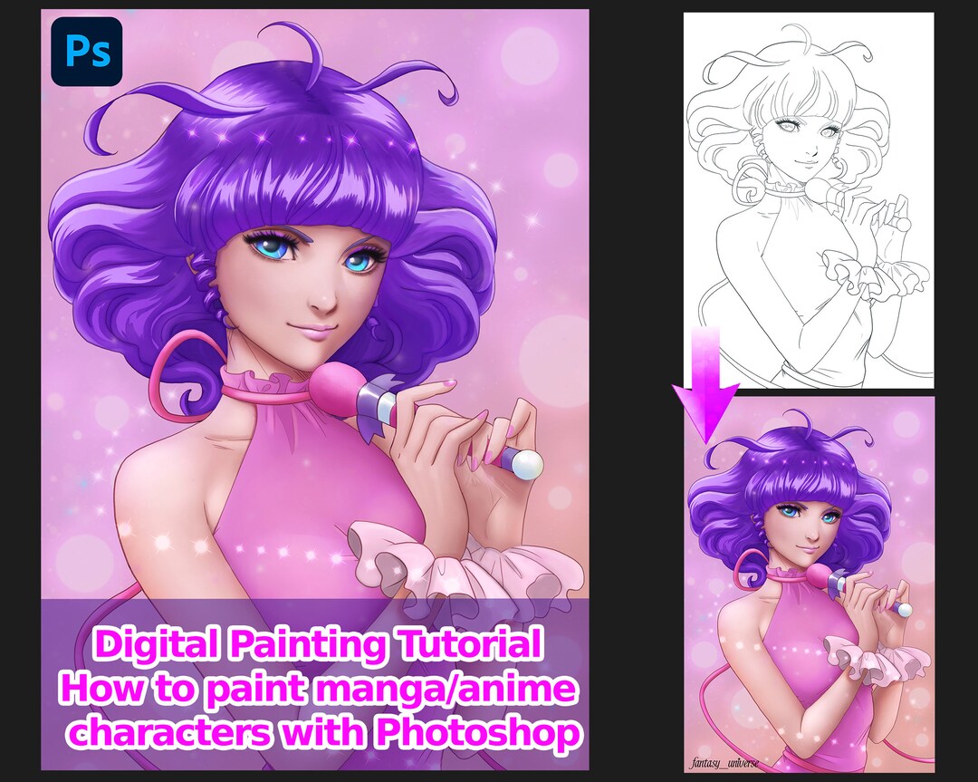 Digital Painting Tutorial How to Paint Anime/manga Characters With