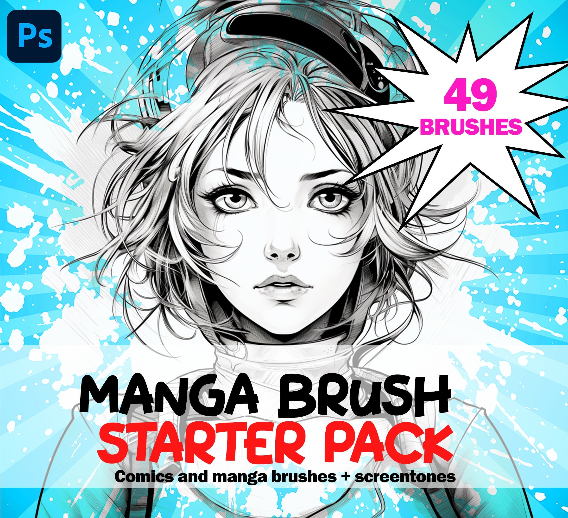 Manga Brushes Manga Starter Pack for Clip Studio Paint Manga