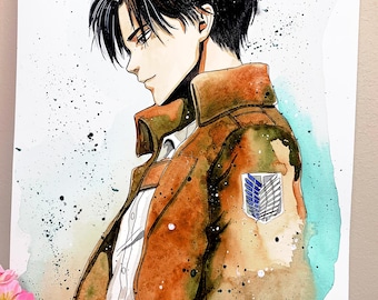 Aquarell Kapitän Malerei - Anime Malerei - Aquarell Anime Junge Kunst