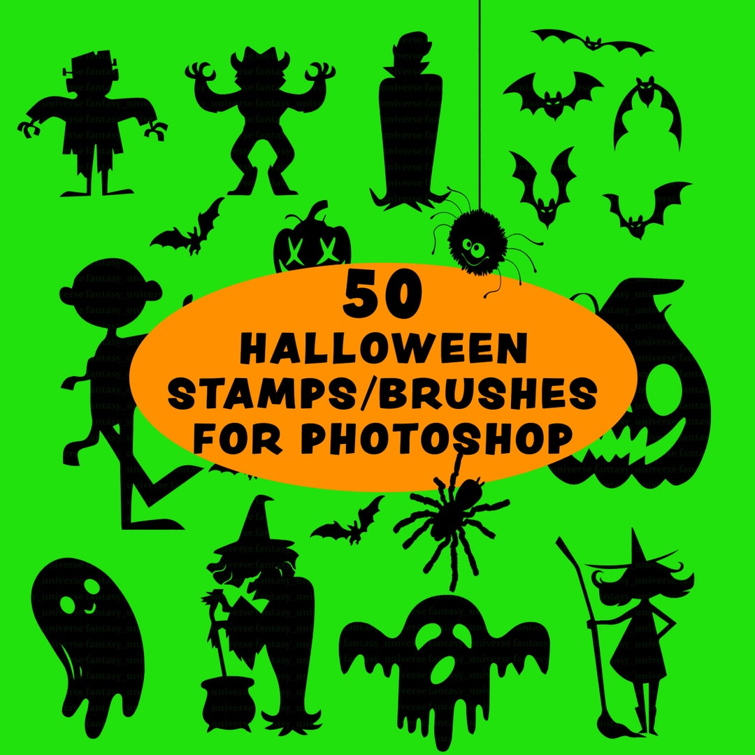 50 HALLOWEEN STAMPS for I Stamp Brushes Etsy