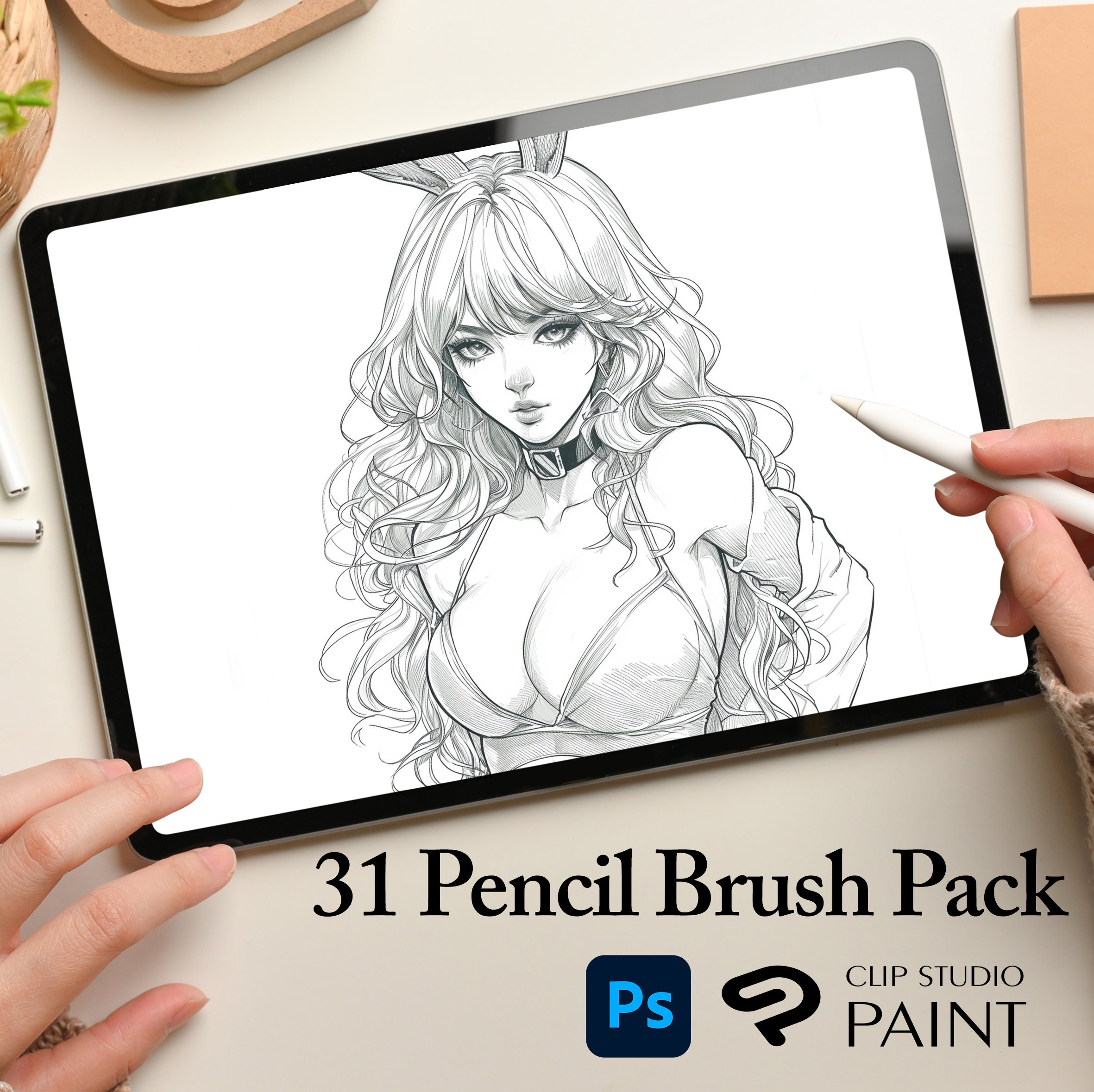 880 Brushes for Photoshop and Clipstudio Paint - Photoshop Brush Mega ...