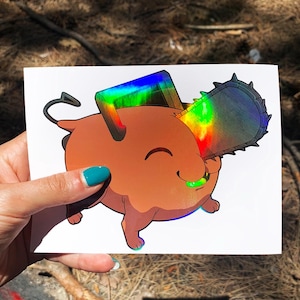 Holographic anime Stickers / Anime Car Sticker / Waterproof Anime Decal
